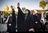 آیین سیاه پوشان گنبد و بارگاه مطهر حرم شاهچراغ (ع)