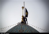 آیین سیاه پوشان گنبد و بارگاه مطهر حرم شاهچراغ (ع)