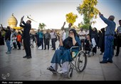 آیین سیاه پوشان گنبد و بارگاه مطهر حرم شاهچراغ (ع)