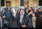 آیین سیاه پوشان گنبد و بارگاه مطهر حرم شاهچراغ (ع)
