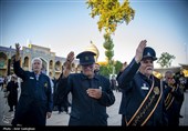 آیین سیاه پوشان گنبد و بارگاه مطهر حرم شاهچراغ (ع)