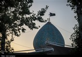 آیین سیاه پوشان گنبد و بارگاه مطهر حرم شاهچراغ (ع)