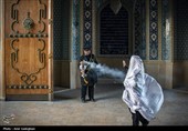 آیین سیاه پوشان گنبد و بارگاه مطهر حرم شاهچراغ (ع)