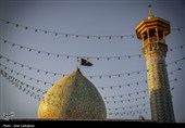 آیین سیاه پوشان گنبد و بارگاه مطهر حرم شاهچراغ (ع)