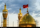 آئین تعویض پرچم گنبد حسینیه اعظم زنجان