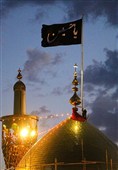آئین تعویض پرچم گنبد حسینیه اعظم زنجان