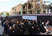 آئین تعویض پرچم گنبد حسینیه اعظم زنجان
