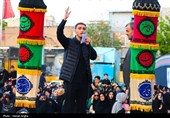 آئین تعویض پرچم گنبد حسینیه اعظم زنجان
