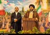 حضور امام جمعه زنجان در جمع مردم آب‌بر طارم