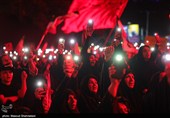 عزاداری شب سوم محرم در میدان تجریش
