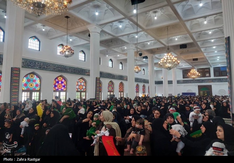 حسینیه تسنیم , شیرخوارگان حسینی , اخبار رشت ,