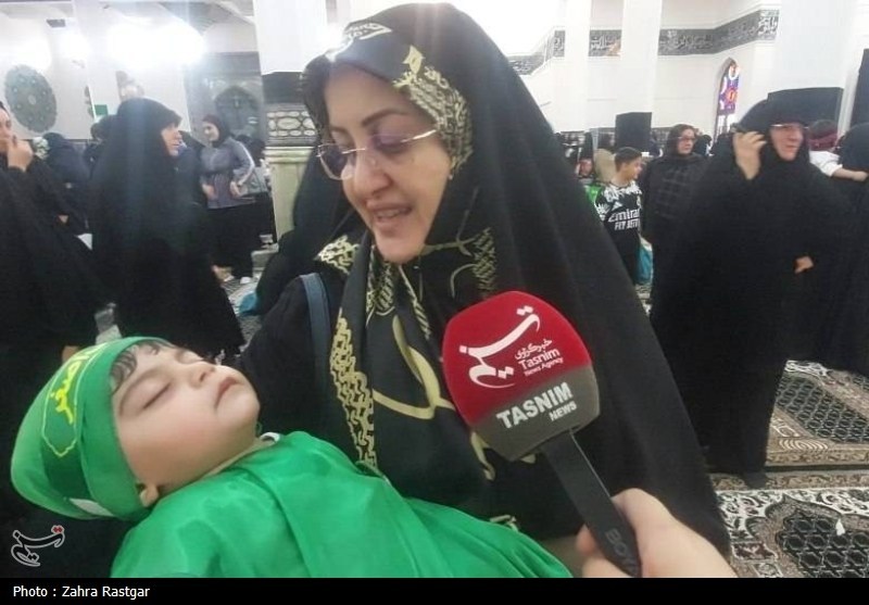 حسینیه تسنیم , شیرخوارگان حسینی , اخبار رشت ,