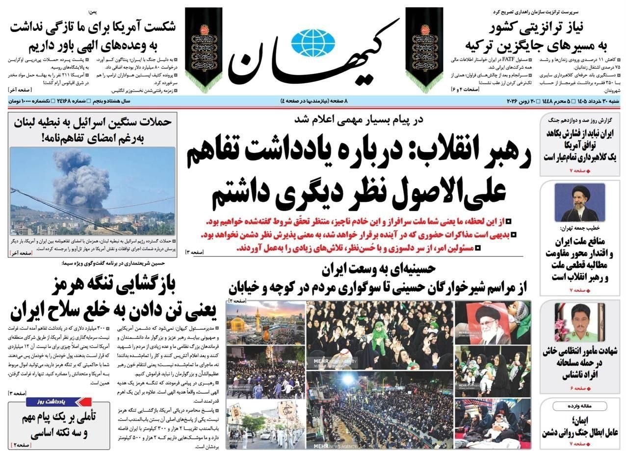روزنامه کیهان , روزنامه وطن امروز , روزنامه خراسان , روزنامه جوان , روزنامه همشهری , روزنامه جام جم , روزنامه فرهیختگان , روزنامه اینترنتی صدای ایران , 
