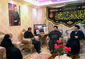 حضور سید حسن خمینی در منزل سپهبد شهید شادمانی