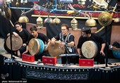عزاداری ورزشکاران زورخانه ای و کشتی پهلوانی در قم