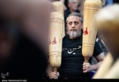 عزاداری ورزشکاران زورخانه ای و کشتی پهلوانی در قم