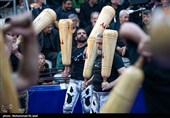 عزاداری ورزشکاران زورخانه ای و کشتی پهلوانی در قم