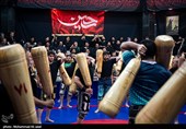 عزاداری ورزشکاران زورخانه ای و کشتی پهلوانی در قم