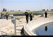 بازدید خبرنگاران همدان از تصفیه خانه فاضلاب همدان