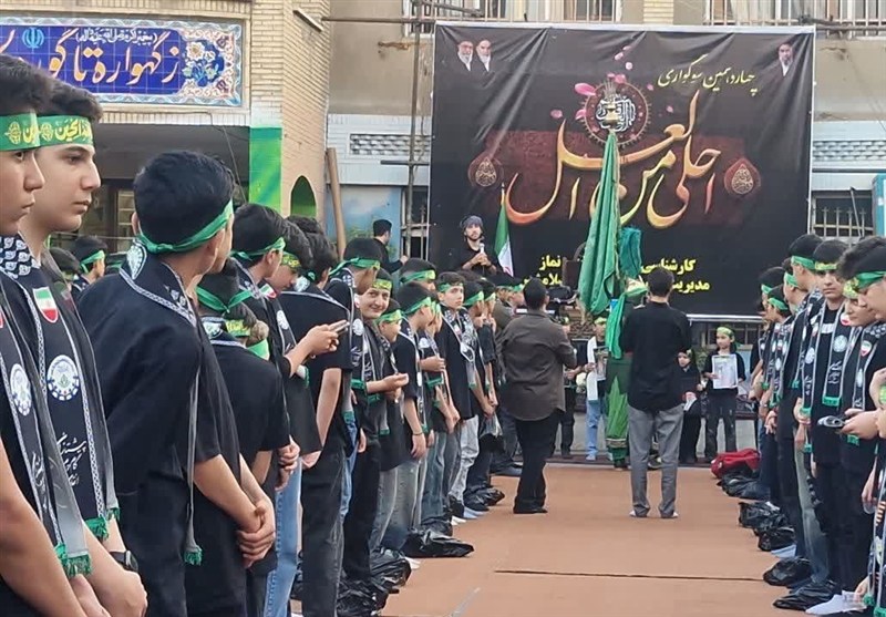 عهد نوجوانان اسلامشهری با قاسم بن الحسن (ع)