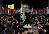نوای «علم‌کشی» شیعیان افغانستان در حرم امام رضا(ع)+تصاویر