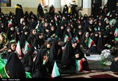 اجتماع بزرگ دخترانه "من دختر حسینم" در زنجان 