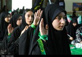 اجتماع بزرگ دخترانه "من دختر حسینم" در زنجان 