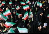 اجتماع بزرگ دخترانه "من دختر حسینم" در زنجان 