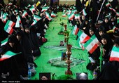 اجتماع بزرگ دخترانه "من دختر حسینم" در زنجان 
