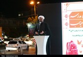 مراسم رونمایی از یادمان شهیدان مدرسه شجره طیبه میناب - همدان