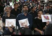 مراسم رونمایی از یادمان شهیدان مدرسه شجره طیبه میناب - همدان