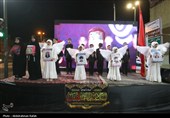 مراسم رونمایی از یادمان شهیدان مدرسه شجره طیبه میناب - همدان
