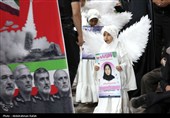 مراسم رونمایی از یادمان شهیدان مدرسه شجره طیبه میناب - همدان