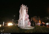 مراسم رونمایی از یادمان شهیدان مدرسه شجره طیبه میناب - همدان