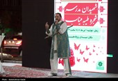 مراسم رونمایی از یادمان شهیدان مدرسه شجره طیبه میناب - همدان