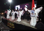 مراسم رونمایی از یادمان شهیدان مدرسه شجره طیبه میناب - همدان