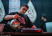 مراسم عزاداری شب تاسوعای حسینی در هیات خادمان مهدی (عج)قزوین