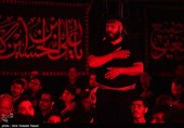مراسم عزاداری شب تاسوعای حسینی در هیات خادمان مهدی (عج)قزوین