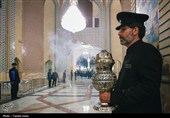 آیین علم‌گردانی هیئت‌های مذهبی مشهد در حرم مطهر رضوی