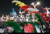آیین علم‌گردانی هیئت‌های مذهبی مشهد در حرم مطهر رضوی