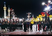 آیین علم‌گردانی هیئت‌های مذهبی مشهد در حرم مطهر رضوی