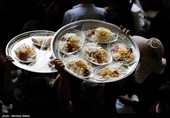 آیین سنتی توزیع نذری در روستای اراضی -اصفهان