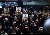 مراسم عزاداری شب عاشورای حسینی در جوار محل شهادت قائد شهید