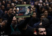 مراسم عزاداری شب عاشورای حسینی در جوار محل شهادت قائد شهید
