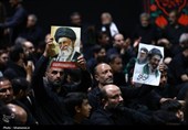مراسم عزاداری شب عاشورای حسینی در جوار محل شهادت قائد شهید