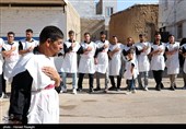 عزاداری هیات کفن پوشان مسلم ابن عقیل روستای سوکهریز شهرستان خرمدره