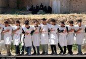 عزاداری هیات کفن پوشان مسلم ابن عقیل روستای سوکهریز شهرستان خرمدره