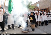 عزاداری هیات کفن پوشان مسلم ابن عقیل روستای سوکهریز شهرستان خرمدره