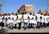 عزاداری هیات کفن پوشان مسلم ابن عقیل روستای سوکهریز شهرستان خرمدره