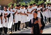 عزاداری هیات کفن پوشان مسلم ابن عقیل روستای سوکهریز شهرستان خرمدره